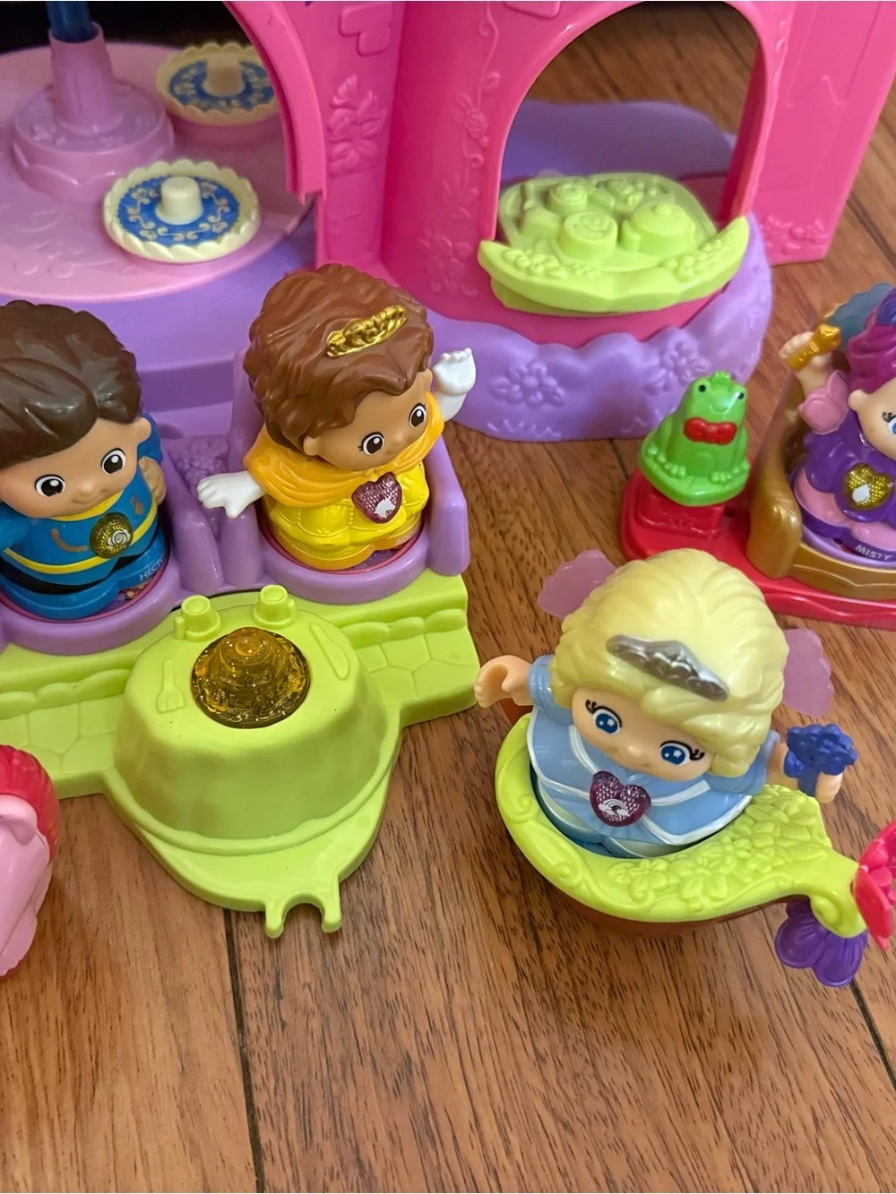 Pink and Purple Princess Castle Playset with Figures